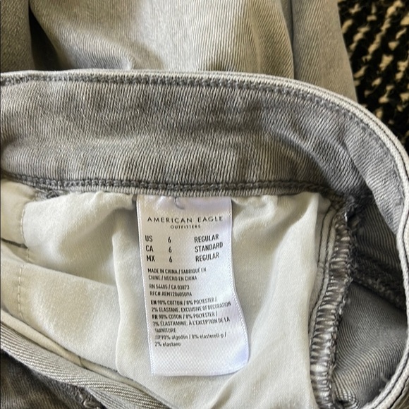 American Eagle Outfitters Gray Skinny Jeans Modern Fit - Picture 4 of 6